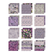 Tim Holtz Idea-ology - Palette Paper Collection: Purple Paper Pad -12"x12" - 200 GSM