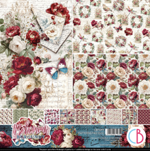 Ciao Bella - Bohemian Burgundy Collection - Patterns Pad (12"x12")