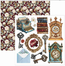 Ciao Bella - Bohemian Burgundy Collection - Fussy Cut Pad (6"x6")