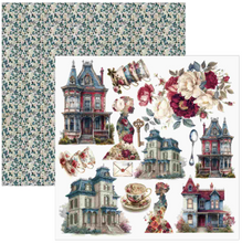 Ciao Bella - Bohemian Burgundy Collection - Fussy Cut Pad (6"x6")