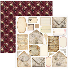 Ciao Bella - Bohemian Burgundy Collection - Fussy Cut Pad (6"x6")
