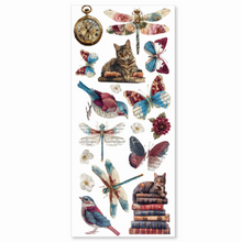 Ciao Bella - Bohemian Burgundy Collection - Art Stickers Transparent Adhesive Sheets - Pack of 5