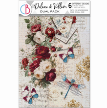 Ciao Bella - Bohemian Burgundy Collection - Deluxe Paper Silver & Vellum Dual Pack - A4 Mixed - Pack of 6