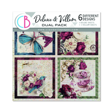 Ciao Bella - Bohemian Burgundy Collection - Deluxe Paper Silver & Vellum Dual Pack - 6" x 6" Mixed - Pack of 6
