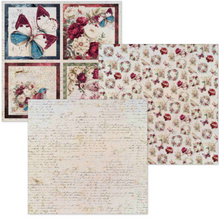 Ciao Bella - Bohemian Burgundy Collection - Deluxe Paper Silver & Vellum Dual Pack - 6" x 6" Mixed - Pack of 6