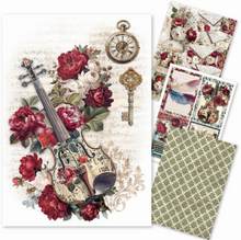Ciao Bella - Bohemian Burgundy Collection - Rice Paper A4 MIXED 4 PACK