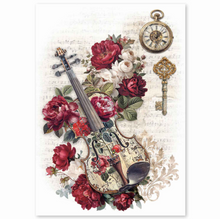 Ciao Bella - Bohemian Burgundy Collection - Rice Paper A4 MIXED 4 PACK