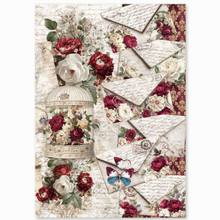Ciao Bella - Bohemian Burgundy Collection - Rice Paper A4 MIXED 4 PACK