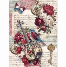 Ciao Bella - Bohemian Burgundy Collection - Rice Paper A5 MIXED 8 PACK