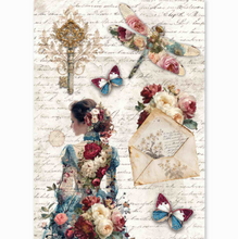 Ciao Bella - Bohemian Burgundy Collection - Rice Paper A5 MIXED 8 PACK