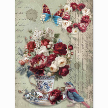Ciao Bella - Bohemian Burgundy Collection - Rice Paper A5 MIXED 8 PACK