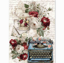Ciao Bella - Bohemian Burgundy Collection - Rice Paper A5 MIXED 8 PACK