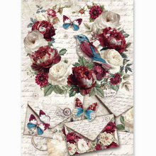 Ciao Bella - Bohemian Burgundy Collection - Rice Paper A5 MIXED 8 PACK