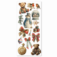 Ciao Bella - Merry & Bright Collection - Art Stickers Transparent Adhesive Sheets - Pack of 5