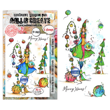 AALL & Create - Dreaming Carols - Baubles of Season - A6 Stamp Set - TP-1469
