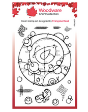 Woodware Clear Stamp Set - Bird Circle - A6
