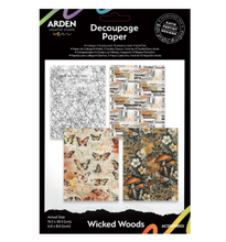 Arden Creative Studio Wicked Woods 6x8 Inch Decoupage Paper (12pcs) by Katie Pertiet