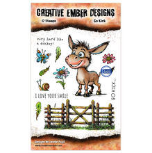 Aall & Create - Creative Ember Designs - Go Kick - A6 Stamp Set (12 Stamps)