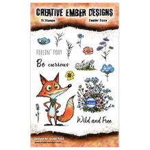 Aall & Create - Creative Ember Designs - Feelin' Foxy - A6 Stamp Set (15 Stamps)