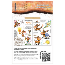 Aall & Create - Creative Ember Designs - New Adventure - Rub-On Transfer Set (2 x A5 Sheets)