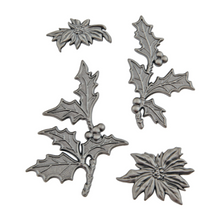 Tim Holtz Idea-ology Festive Metal Adornments, 4 Pieces (Pre-order)