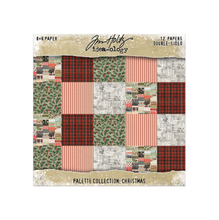 Tim Holtz Idea-ology Christmas Palette Paper Pad, 12 Sheets, 8 × 8 in (Pre-order)