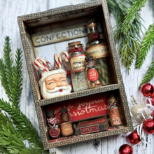Tim Holtz Idea-ology Santa Mugs, 2 Resin Decorations (Pre-order)