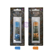 Finnabair Visions Metallique & Matte Wax Set – Amber & Faded Denim (2 x 20ml)
