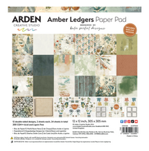 Arden Creative Studio Amber Ledgers Paper Pad – Katie Pertiet – 12 x 12 Inches (ACSPP0031)