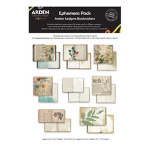 Arden Creative Studio Amber Ledgers Bookmakers Ephemera Pack – Katie Pertiet – 16 Sheets (ACSEP0018)