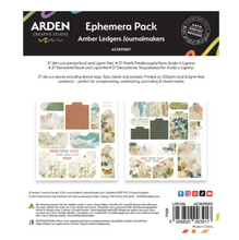 Arden Creative Studio Amber Ledgers Journalmakers Ephemera Pack – Katie Pertiet – 37 Pieces (ACSEP0017)