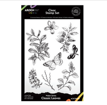 Arden Creative Studio Amber Ledgers Classic Leaves Clear Stamp Set – Katie Pertiet – 6 x 8 Inches (ACSCS0040)