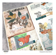 Arden Creative Studio Amber Ledgers Classic Leaves Clear Stamp Set – Katie Pertiet – 6 x 8 Inches (ACSCS0040)