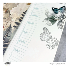 Arden Creative Studio Amber Ledgers Classic Leaves Clear Stamp Set – Katie Pertiet – 6 x 8 Inches (ACSCS0040)