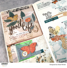 Arden Creative Studio Amber Ledgers Typecast Bits Clear Stamp Set – Katie Pertiet – 4 x 8 Inches (ACSCS0038)
