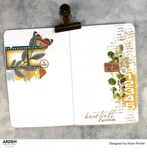 Arden Creative Studio Amber Ledgers Ledger Notes Clear Stamp Set – Katie Pertiet – 4 x 8 Inches (ACSCS0037)