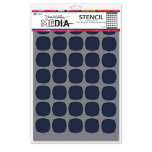Dina Wakley MEdia Stencil – Small Squovals (MDS94012)