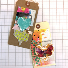 Dina Wakley MEdia Cling Stamps – Filled Hearts (MDR94258)