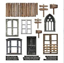 Tim Holtz Idea-ology Halloween Baseboards, 36 Pieces
