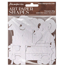 Stamperia Furry Friends 2 Collection Art Paper Shapes