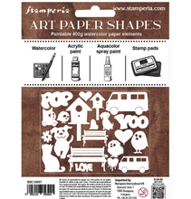 Stamperia Furry Friends 2 Collection Art Paper Shapes