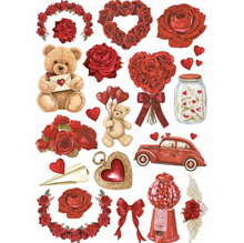 Ciao Bella - The Encyclopedia Of All Occasions - St. Valentine A4 Rice Paper Mixed Pack (4 Sheets) - PRE-ORDER