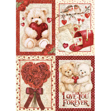 Ciao Bella - The Encyclopedia Of All Occasions - St. Valentine A4 Rice Paper Mixed Pack (4 Sheets) - PRE-ORDER