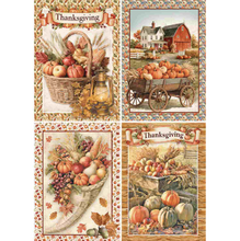Ciao Bella - The Encyclopedia Of All Occasions - Thanksgiving A4 Rice Paper Mixed Pack (4 Sheets) - PRE-ORDER