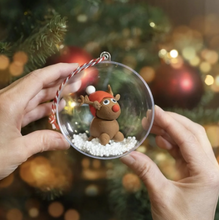Creativ - 2 Part Large Plastic Christmas Bauble - 13.6cm (pack of 2)
