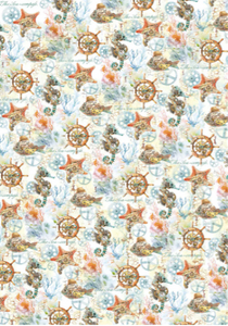 Ciao Bella Vellum Paper (Translucent) A4 - Pack of 6 - Coral Reef CBV017