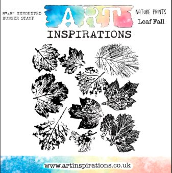 Art Inspirations Rubber Stamps - Nature Prints Collection - designs by Leonie - Leaf Fall - 8