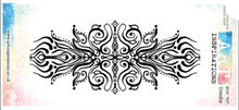 Art Inspirations Rubber Stamps - Nature Prints Collection - designs by Leonie - Doodle - 8" x 3 1/4"