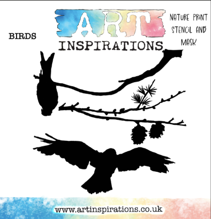 Art Inspirations Stencil & Mask Set designed by Leonie - Nature Prints - Birds