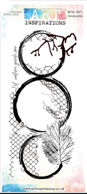 Art Inspirations Rubber Stamps - Nature Prints Collection - designs by Leonie - Circle - 8